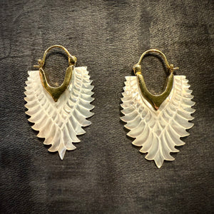 Shell • Brass • Earrings • Bali