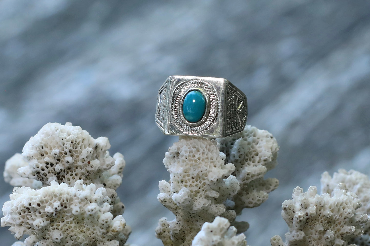 Niger Silver & Turquoise Ring