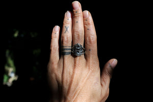 Silver Ring with quartz stone