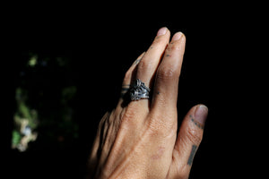 Silver Ring with quartz stone