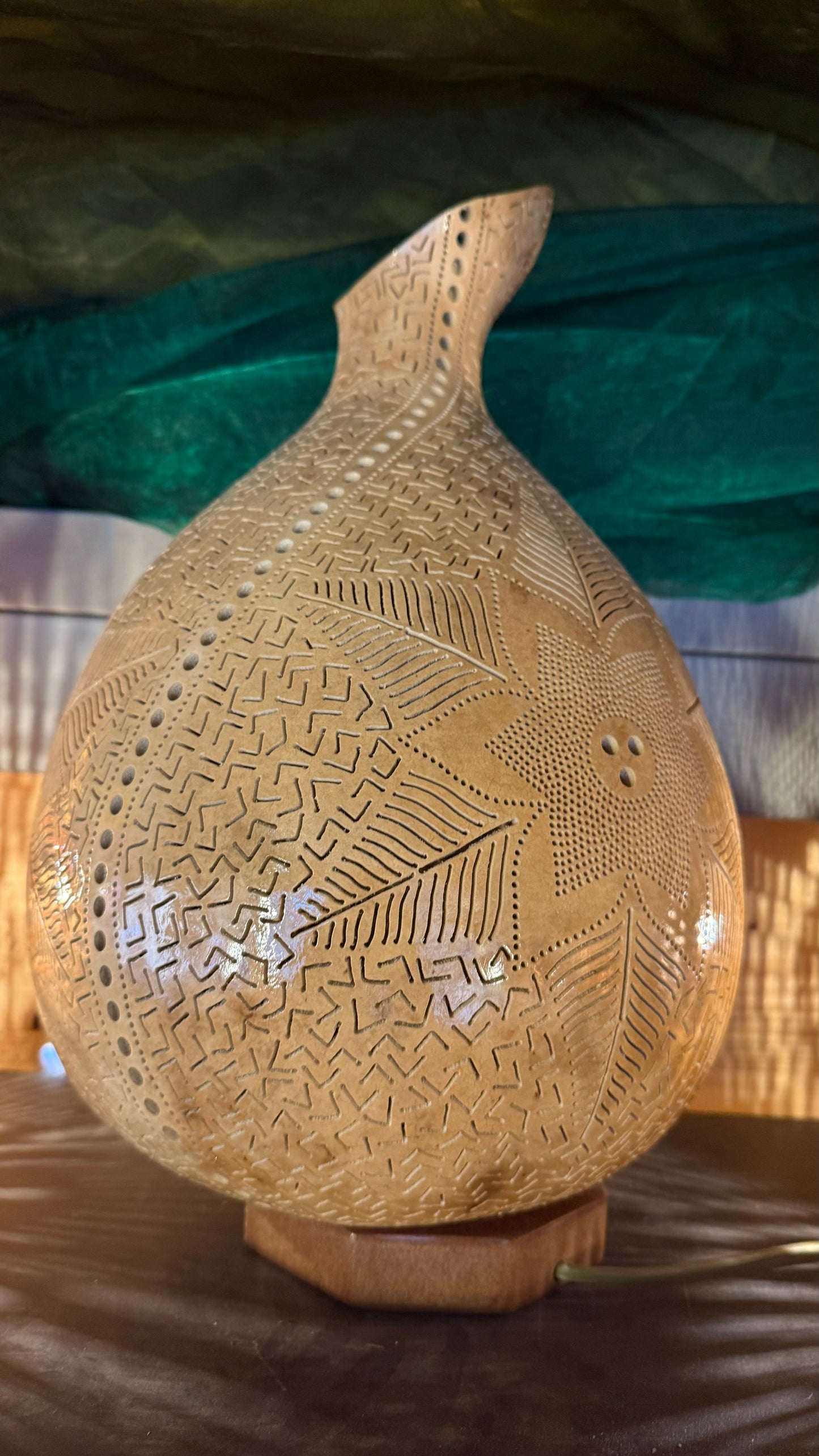 Serene Light Gourd Lamp