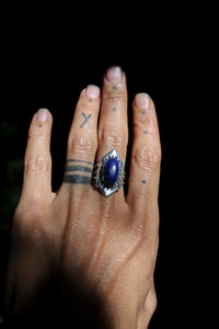 Silver Ring with Lapis Lazuli