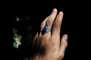 Silver Ring with Lapis Lazuli