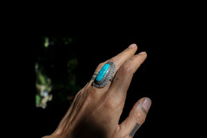 Silver Ring with turquoise stone