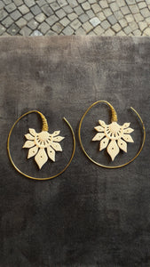 Bone,Brass • Earrings • Bali