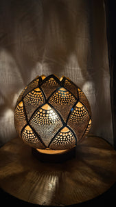 Nature's Glow Gourd Lamp