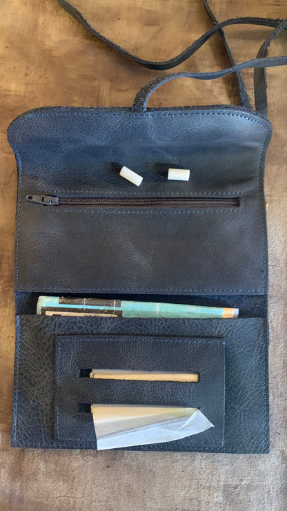 Handmade 100% Leather Tobacco Bag from Turkey