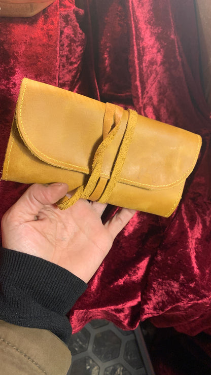 Handmade 100% Leather Tobacco Bag from Turkey