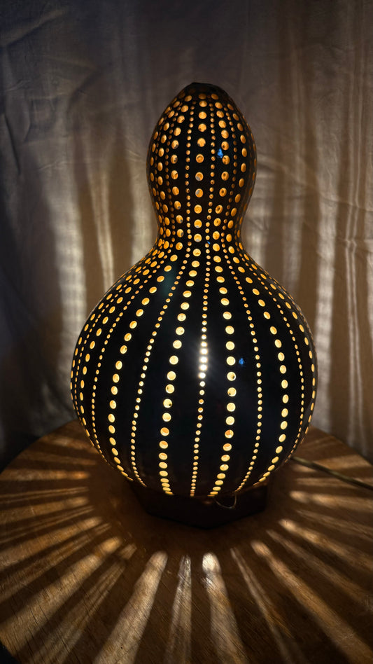 Tranquil Glow Gourd Lamp