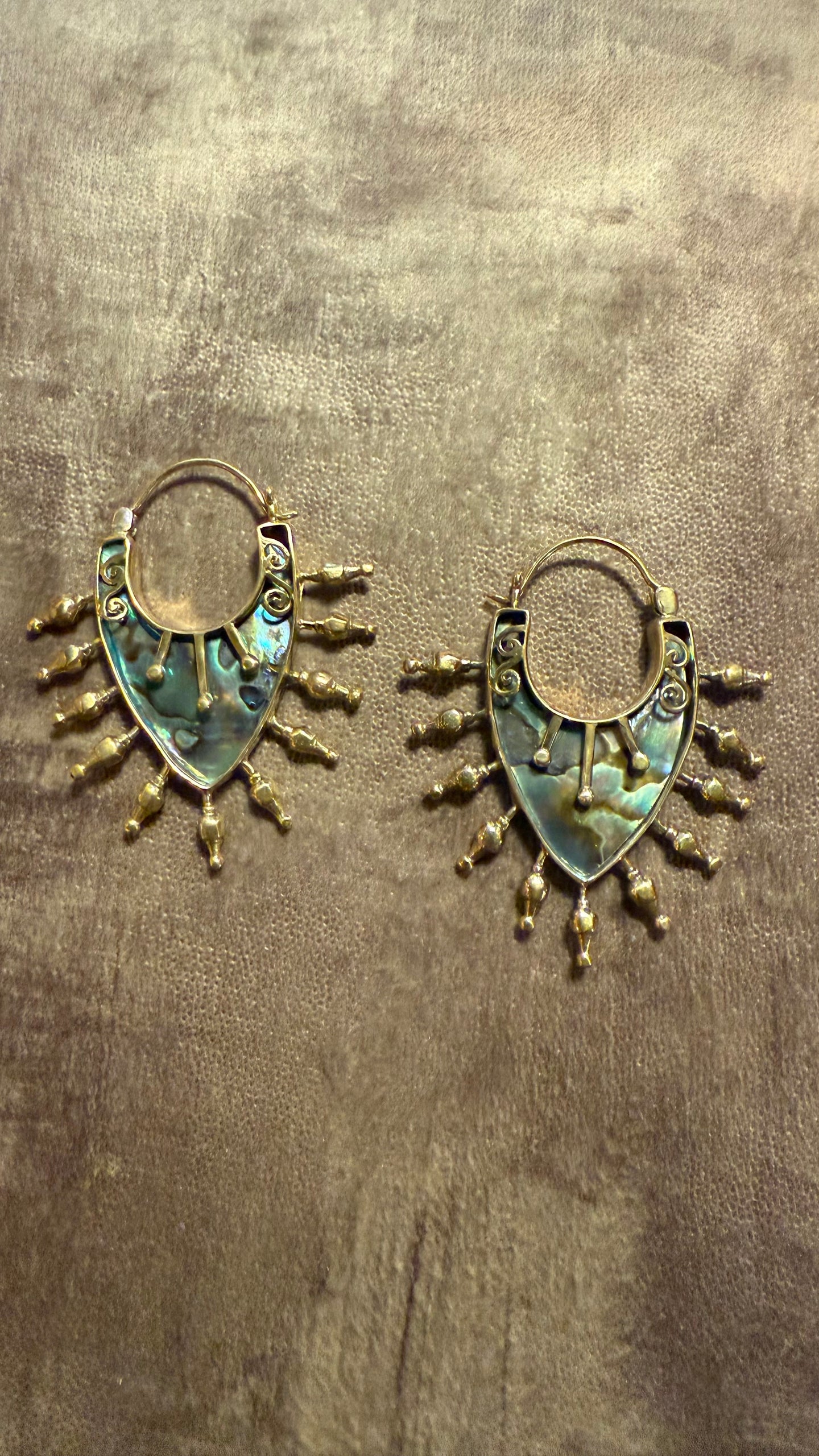 Shell • Brass • Earrings • Bali