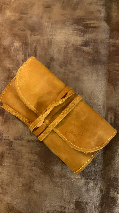 Handmade 100% Leather Tobacco Bag from Turkey