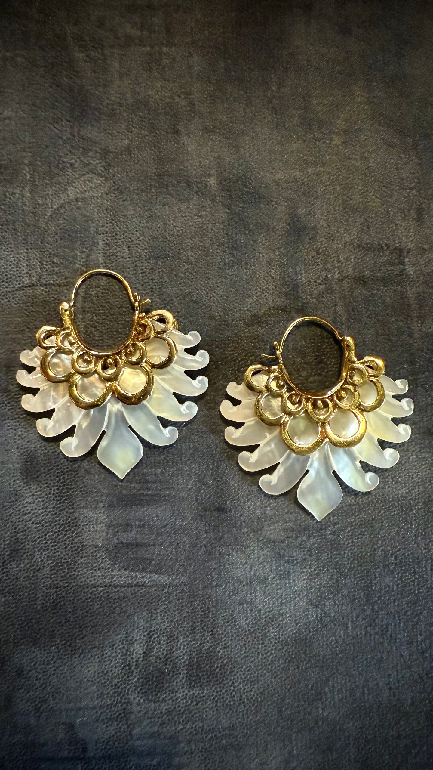 Shell • Brass • Earrings • Bali