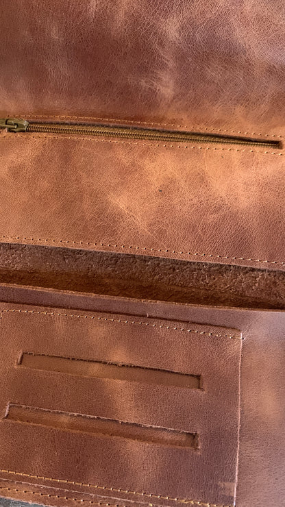 Handmade 100% Leather Tobacco Bag from Turkey