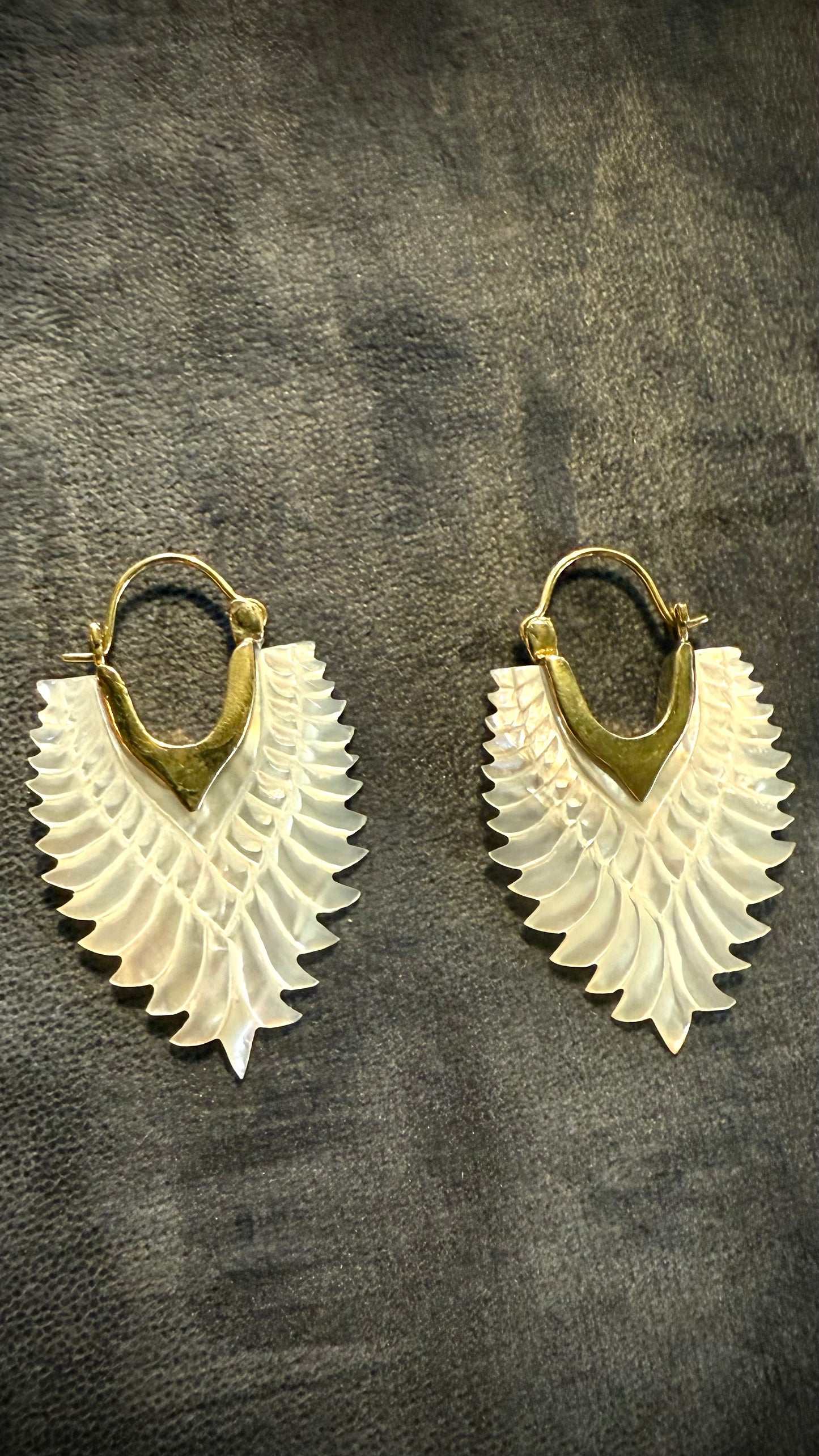 Shell • Brass • Earrings • Bali