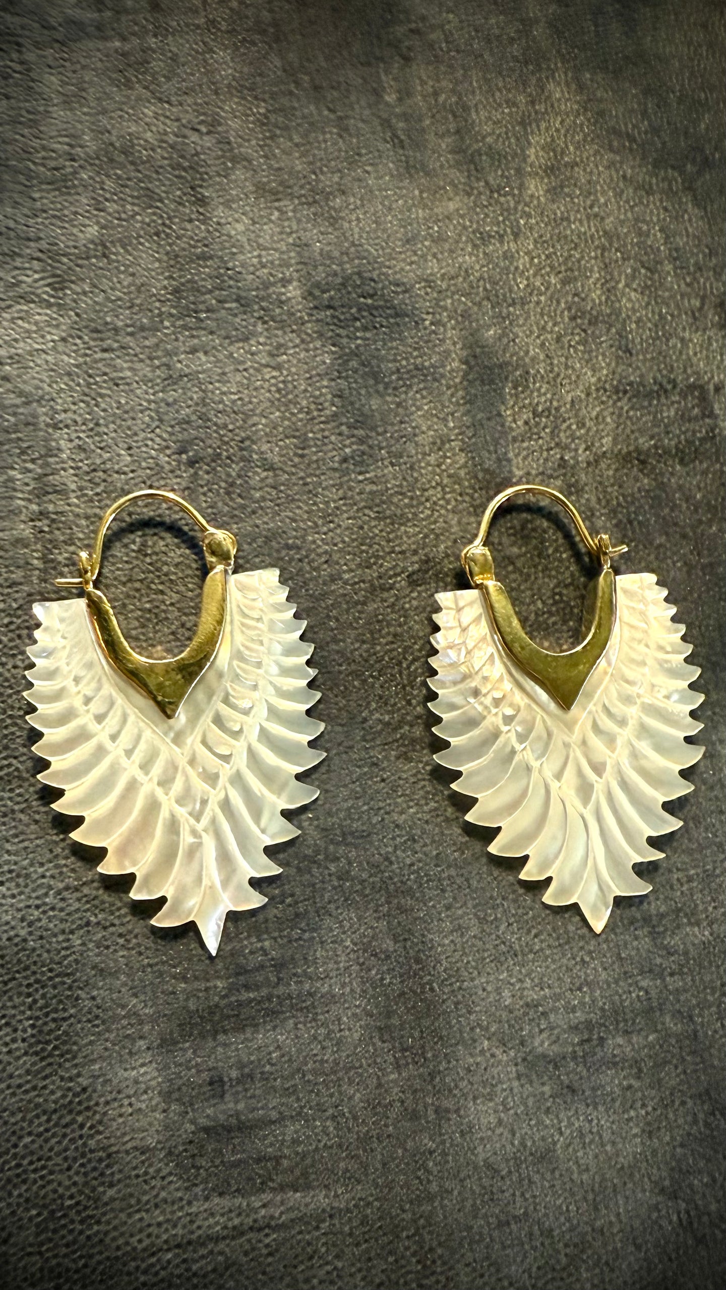 Shell • Brass • Earrings • Bali