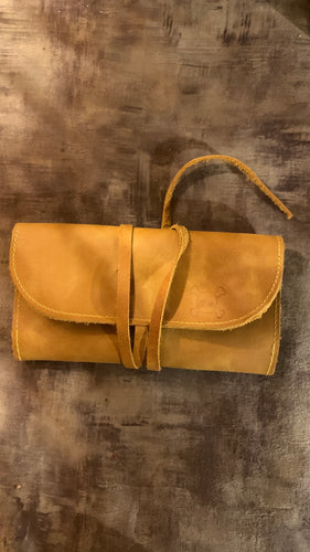 Handmade 100% Leather Tobacco Bag from Turkey