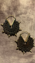 Load image into Gallery viewer, Wood • Brass • Earrings • Bali