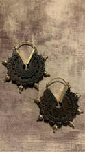 Load image into Gallery viewer, Wood • Brass • Earrings • Bali