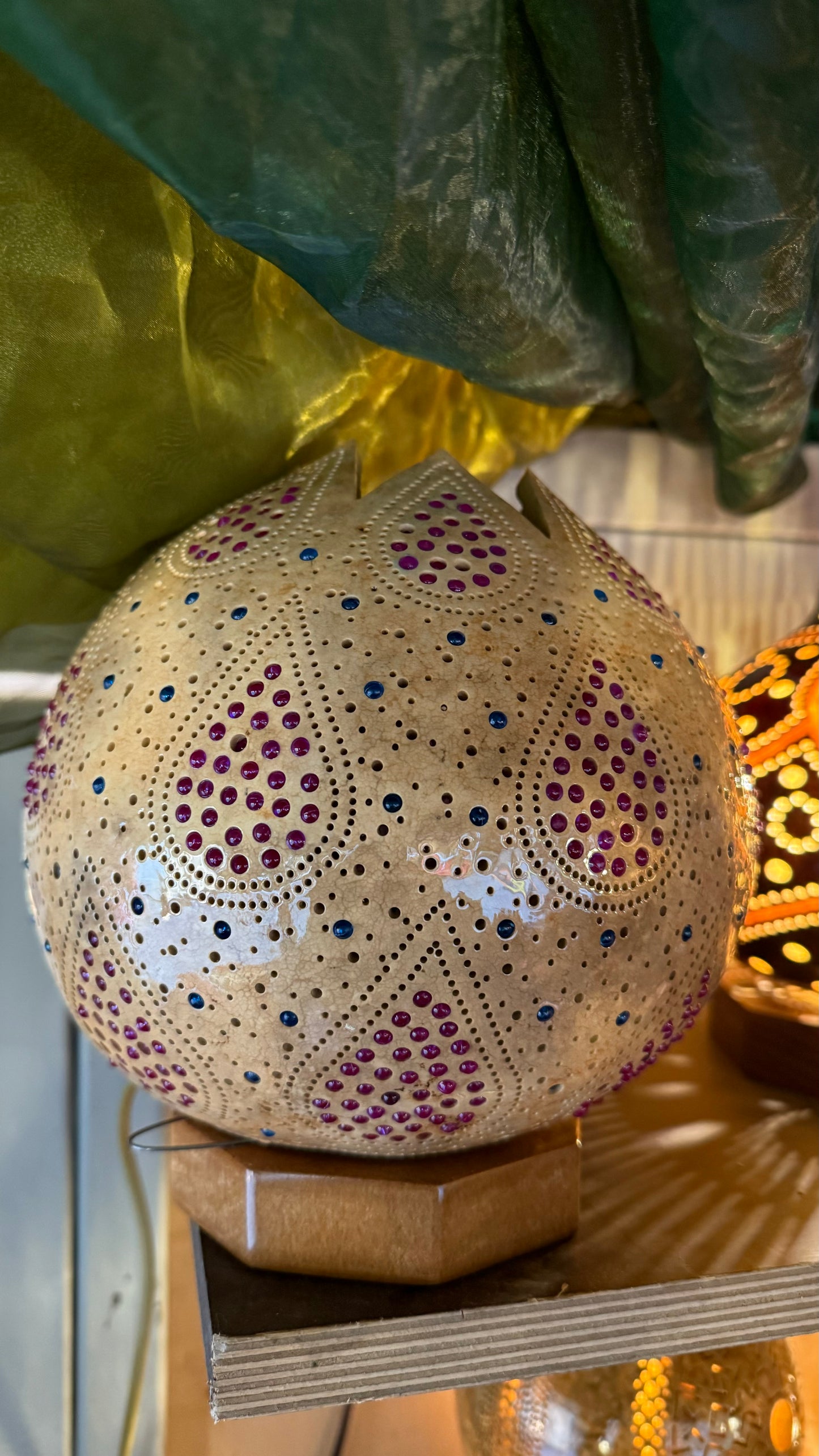 Artisan's Touch Gourd Lamp