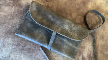 Handmade 100% Leather Tobacco Bag from Turkey