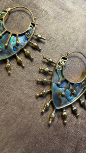 Shell • Brass • Earrings • Bali