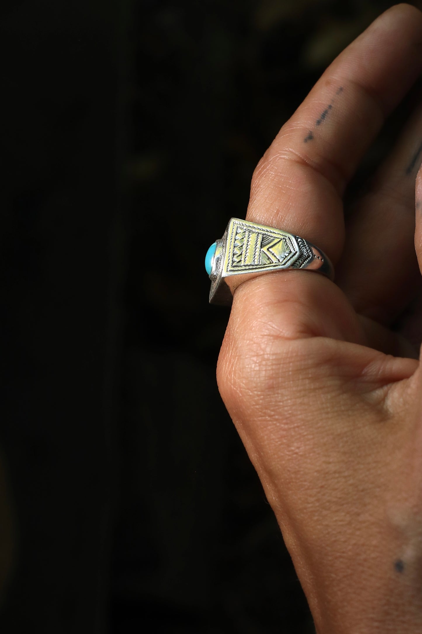 Niger Silver & Turquoise Ring