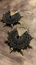 Load image into Gallery viewer, Wood • Brass • Earrings • Bali