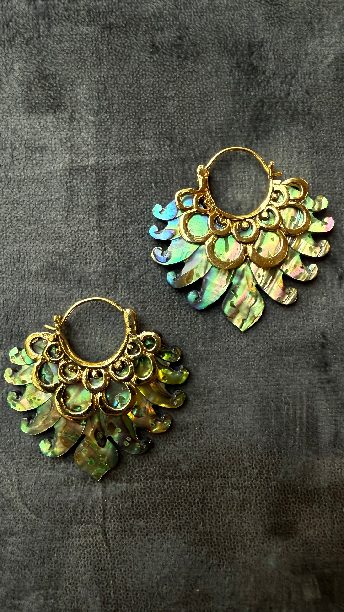 Shell • Brass • Earrings • Bali