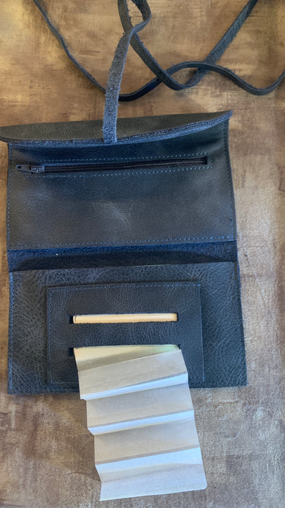 Handmade 100% Leather Tobacco Bag from Turkey