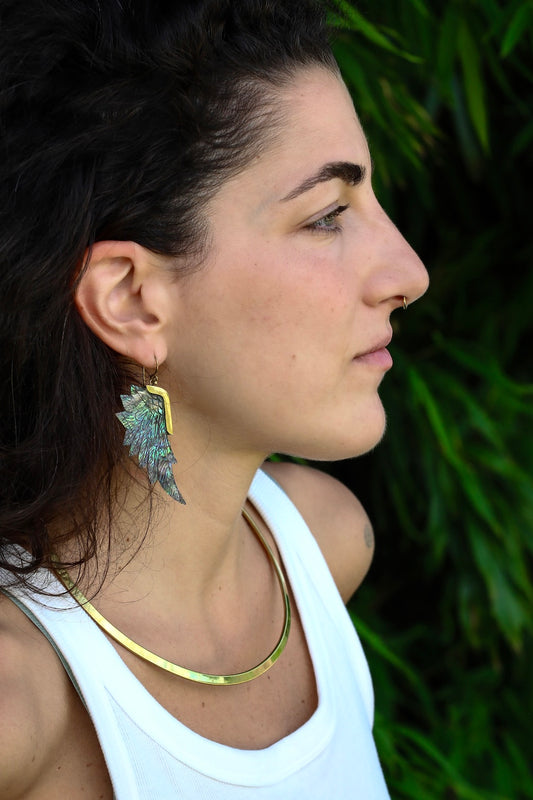 Shell • Brass • Earrings • Bali