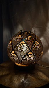 Nature's Glow Gourd Lamp