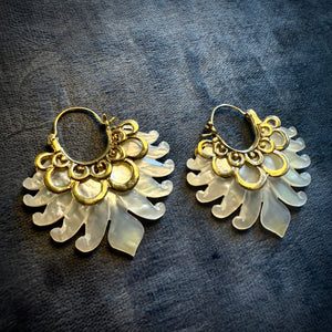 Shell • Brass • Earrings • Bali