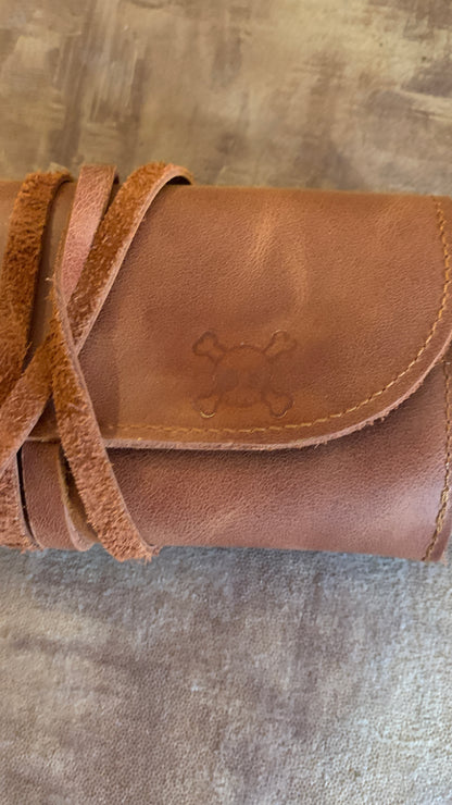 Handmade 100% Leather Tobacco Bag from Turkey