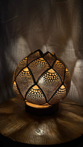 Nature's Glow Gourd Lamp