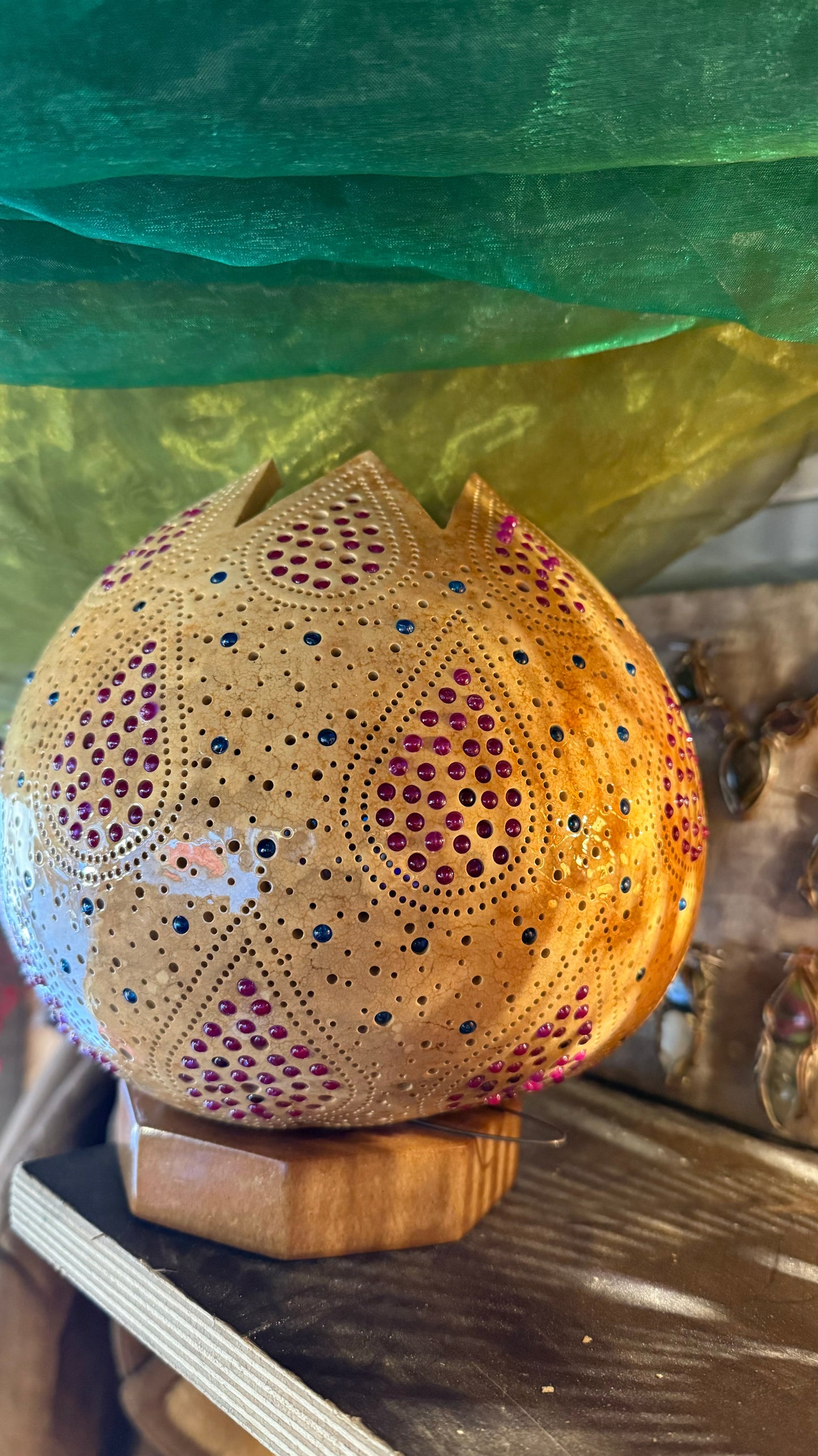Artisan's Touch Gourd Lamp