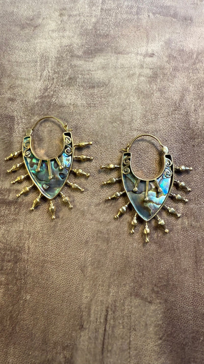 Shell • Brass • Earrings • Bali