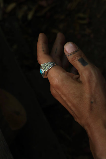 Niger Silver & Turquoise Ring