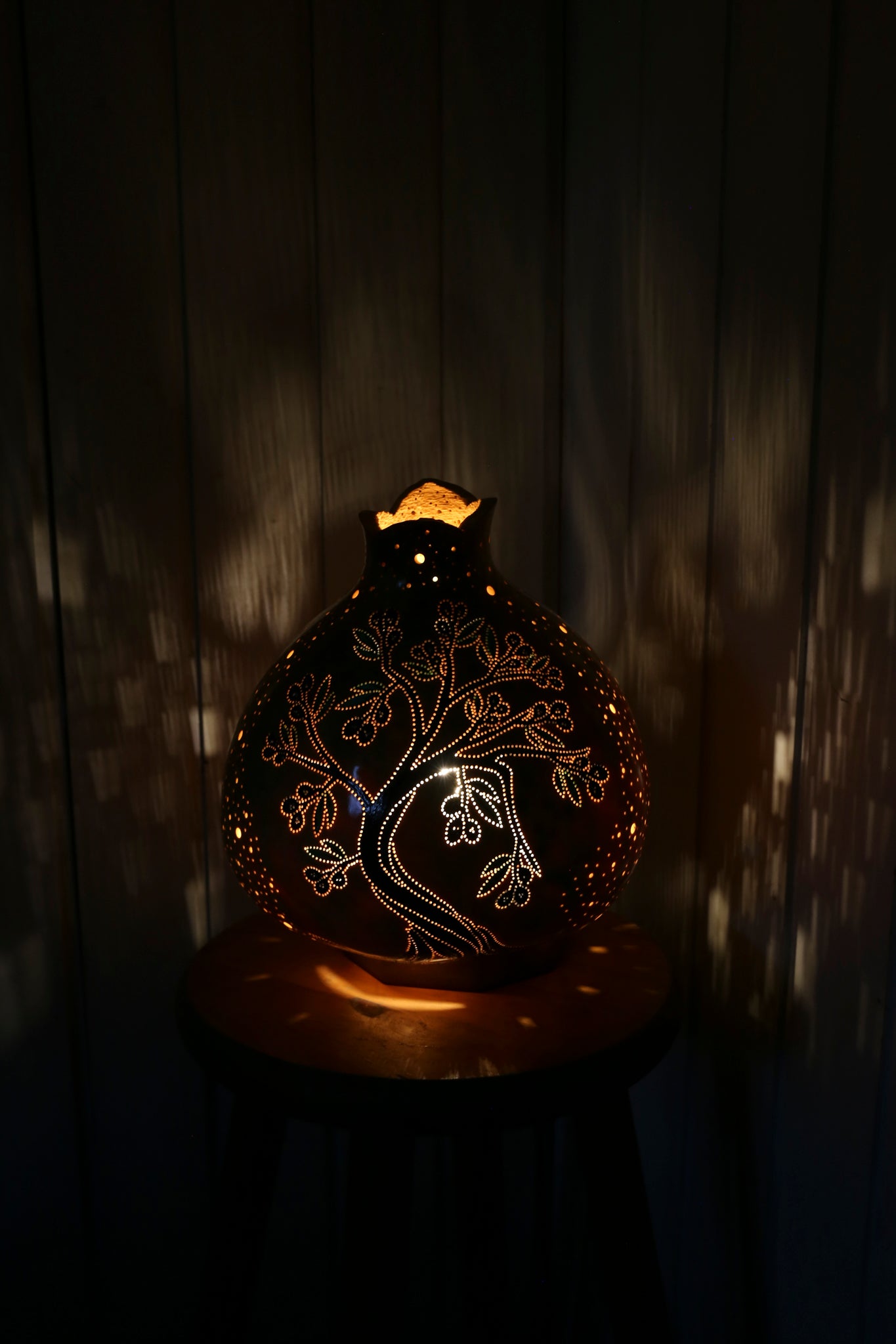 Gourd Lamp Olive tree