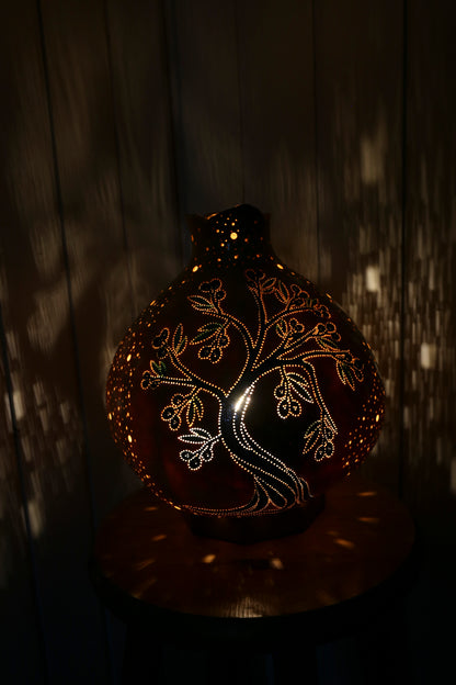 Gourd Lamp Olive tree