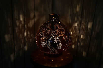 Gourd Lamp Olive tree