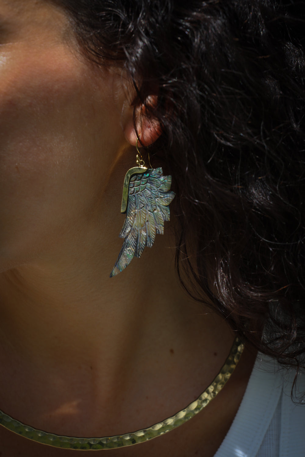 Shell • Brass • Earrings • Bali
