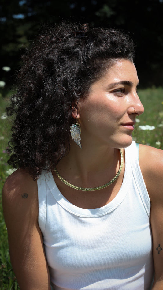 Shell • Brass • Earrings • Bali