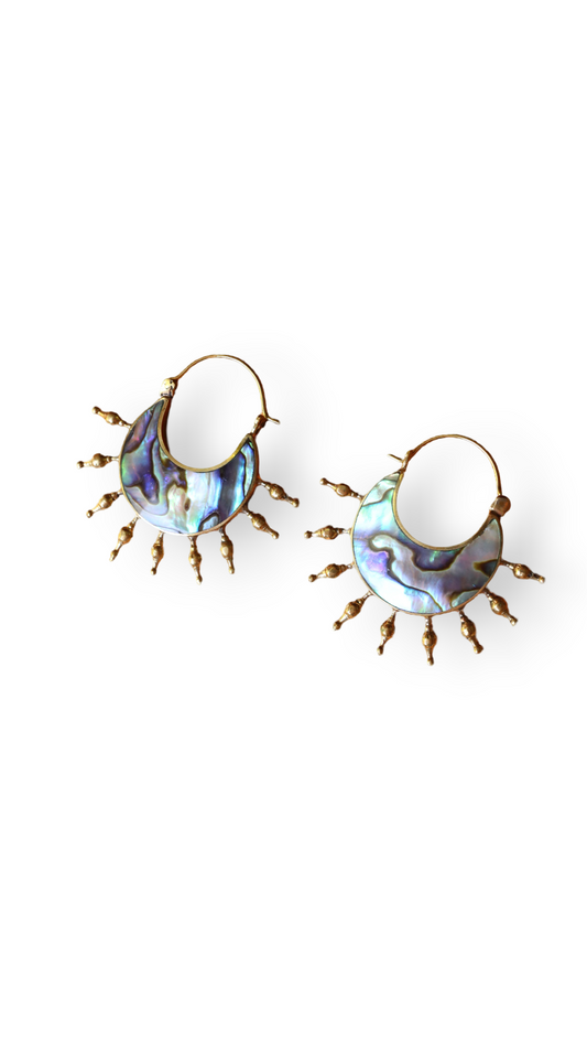 Shell • Brass • Earrings • Bali