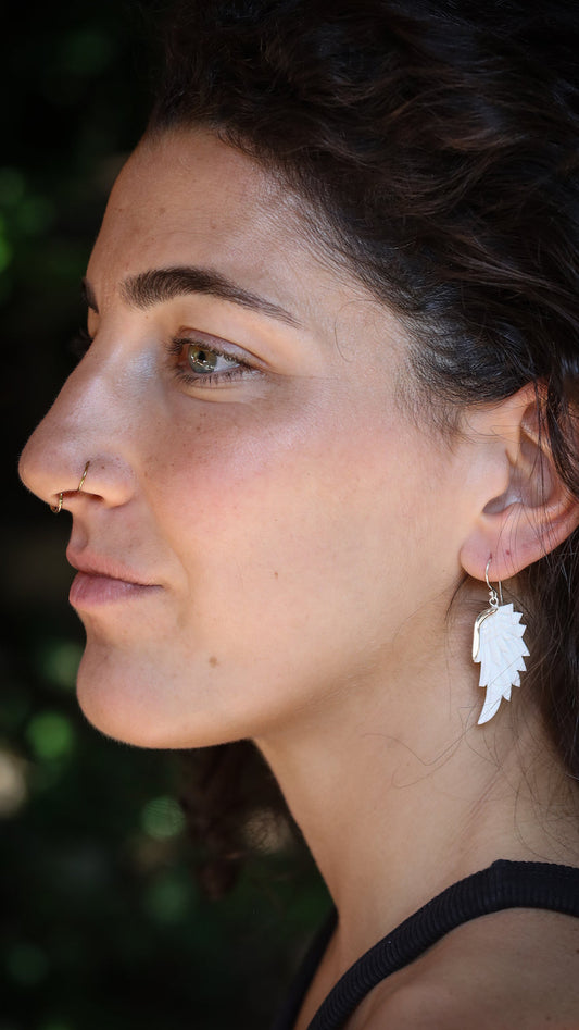 Bone,Brass • Earrings • Bali