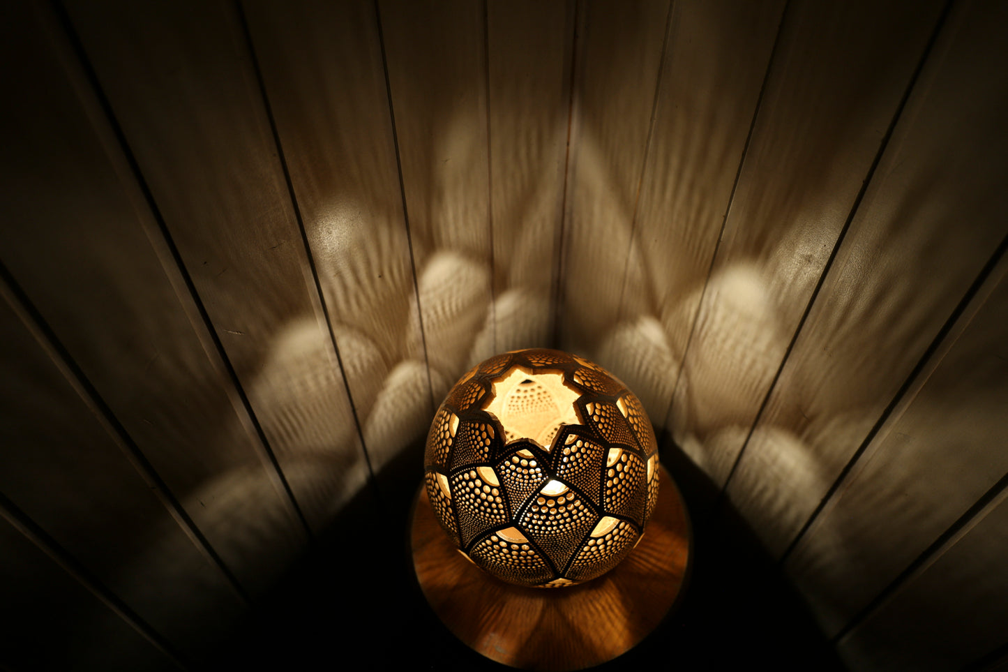 Sunset Serenade Gourd Lamp