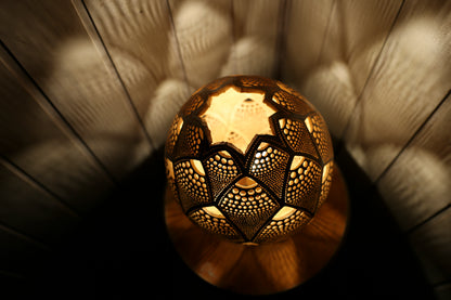 Nature's Glow Gourd Lamp