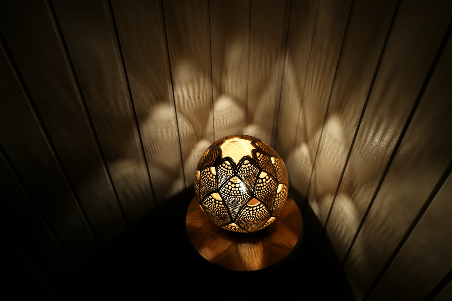 Sunset Serenade Gourd Lamp