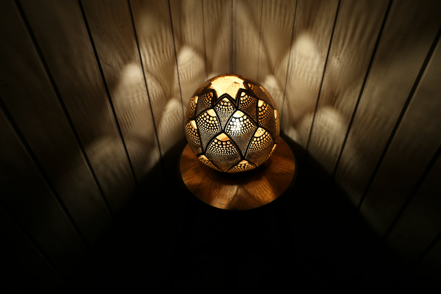 Sunset Serenade Gourd Lamp