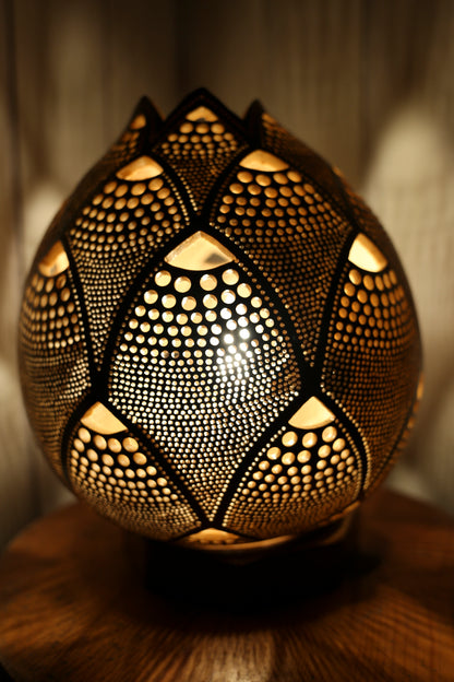 Sunset Serenade Gourd Lamp