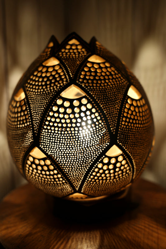 Sunset Serenade Gourd Lamp